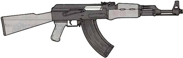 Typical AK-style rifle